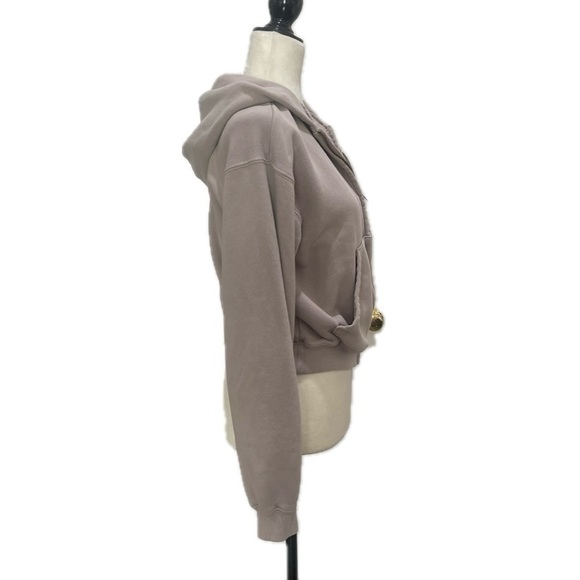 Skims Classic Hoodie in Stone - Picture 14 of 16